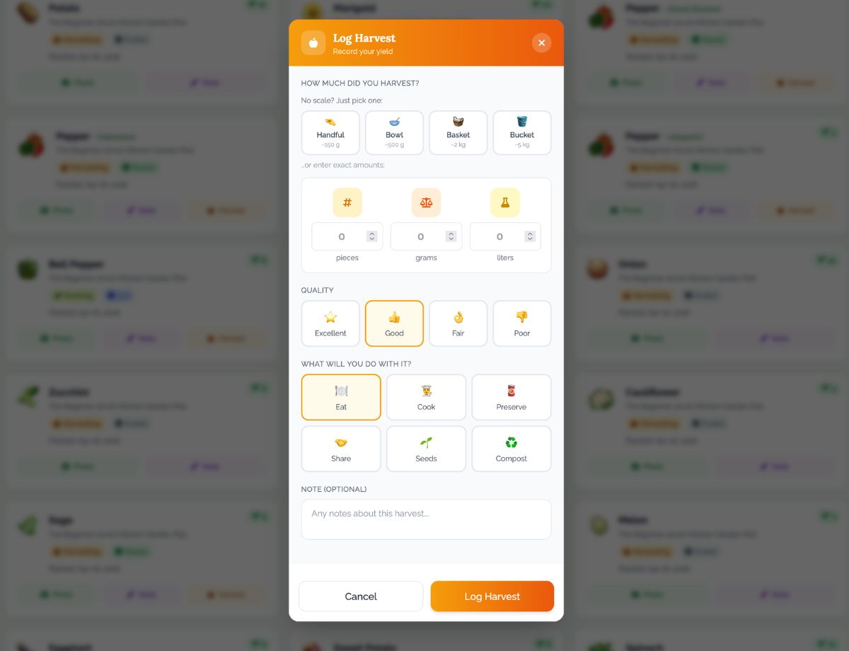 How EdenVatika Tracks Your Garden Harvest