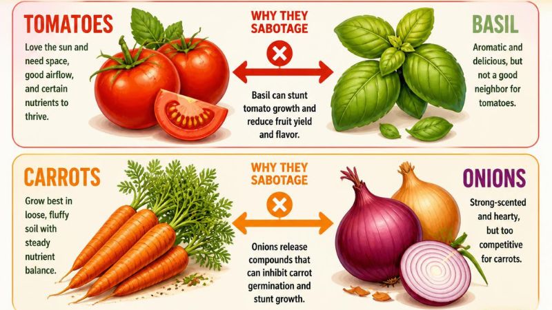 What Not to Plant Together: The Vegetable Pairings That Sabotage Each Other